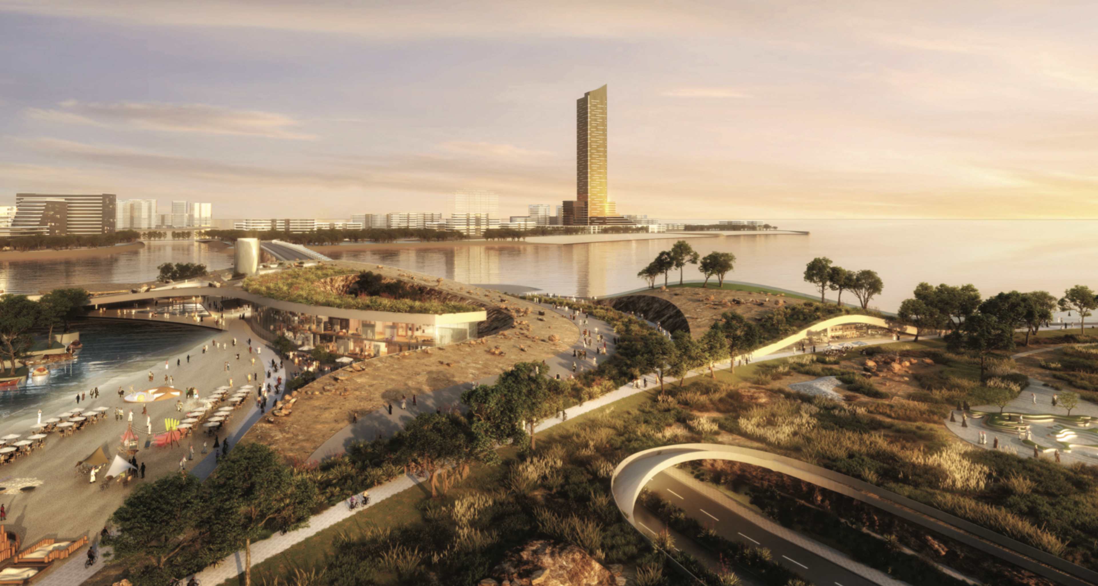 Marjan Beach Waterfront Development with Wynn Casino Tower